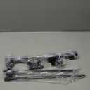 Turquoize 4 Pack Magnetic Curtain Rods for Metal Doors 1/2" Multi-Use Versatile Adjustable Appliance Magnetic Rod Extends from 16 inch to 28 inch Magnetic Cafe Curtain Rod, Black,4 Pack