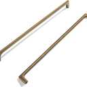 Goo-Ki Antique Brass Cabinet Pulls with 12.6''(320mm) Hole Centers, Retro Style Zinc Alloy Cabinet Handles for Dresser,Wardrobe,Cupboard- 6 Pack