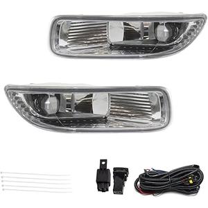 Jecoupoon Front Bumper Fog Lights Pair Compatible with Corolla 2003 2004 Left & Right Halogen Fog Light Passenger & Driver Side 8122002060 8121002060