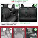 for Ford Bronco Seat Covers 4 Door 2021 2022 2023 2024 2025 2026, Custom Fit Leather Car Seat Cover Full Set, Luxury Waterproof SUV Interior Protectors Accessories, Black NOT for Raptor Sport