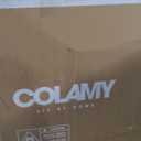 COLAMY Ergonomic Mesh Office Chair, High Back Office Chair, Computer Executive Desk Chair with Lumbar Support, Adjustable Headrest and 4D Arms, Slide Seat, Tilt Lock-Darkgrey