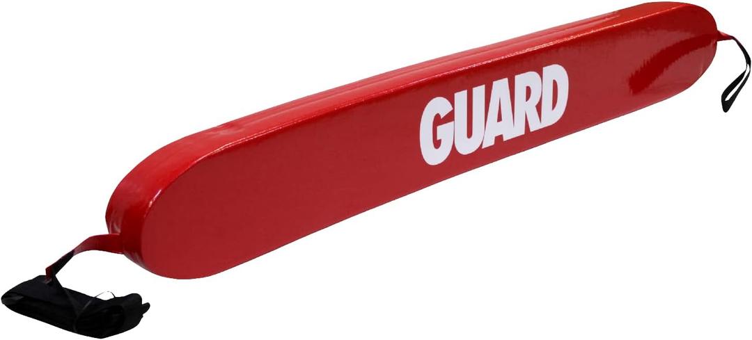 Kemp USA 50" Lifeguard Rescue Tube Red Flotation Buoy with Guard Logo