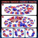 Spider Toys for Boys 4-6, Create A Spider World Road Race Tracks with 2 Cool Spider Cars Toys for Kids Boys, Flexible Train Tracks Set for Age 3 4 5 6 7 8 Year & Up Old Boy Girls Birthday Gifts