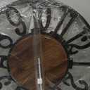 LEIKE Large Wall Clocks with Night Light Battery Operated, Silent Non Ticking, Rustic Modern Big Wood Clock for Living Room, Bedroom, Kitchen, Farmhouse, Office, Home Decor-32 Inch(Black-Arabic Number)