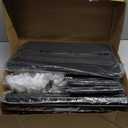 ERONE Shoe Rack Storage Organize, 28 Pairs Portable Double Row with Nonwoven Fabric Cover Shoe Shelf Cabinet for Closet (Black)