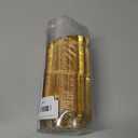 Gold Cupcake Liners,100 Count Standard Wave Muffin Wrappers Non-stick Greaseproof 210g PET Coated Paper Baking Holder for Wedding, Easter Party, No Muffin Pan Needed