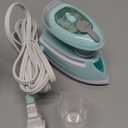 Mini Travel Steam Iron for Clothes with Dual Voltage, Temperature Control, Non-Stick Soleplate and Cord Storage, Ideal for Sewing, Quilting and Handcraft (Upgraded, Misty Green)