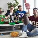 10PCS Football Party Decorations Football Table Centerpiece Football Honeycomb Centerpieces Table Toppers for Football Birthday Party Football Game