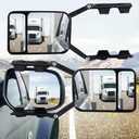 MACHSWON 2pcs Automotive Towing Mirrors Clip Universal Multi Trailer Caravan Car Truck Vehicle 4WD