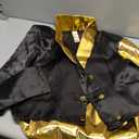 Morph Mc Hammer Costume - Mens 80s & 90s Rapper & Disco Pants Costume, Gold Mc Hammer Pants