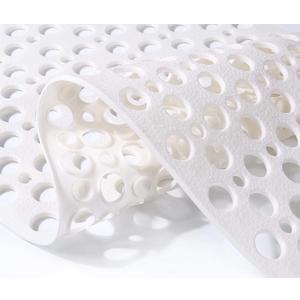 Nonslip Bath Tub Shower Mat with Suction Cups, Extra Soft TPE Bath Mat for Kids, Bathtub Bathroom Mats, Machine Washable, Smooth/Non-Textured Tubs Only, 30L x 17W Inch(White)