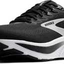 Brooks Mens Ghost 17 Neutral Running Shoe (12.5 Wide, Black/Grey/White)