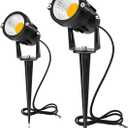 SUNVIE 12W Low Voltage Landscape Lights with Connectors, Pack of 2