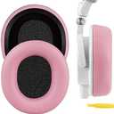Geekria NOVA Replacement Ear Pads Compatible with Audio Technica ATH-M50X, M50XBT, M50XBT2, M50x ENSO, M60X, M50, M40X, M30, M20, M10 Headphones, Repair Parts (Pink)
