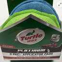 Turtle Wax TW-WS101 Platinum Series 5" Waxing Wax Applicator Pads, Pack Of 3
