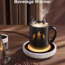 SWEETFULL Coffee Mug Warmer, 36W Electric Coffee Cup Warmer for Desk with 3-Temp Settings Advanced Temperature-Controlled Beverage Warmers Heating Plate for Coffee, Milk, Tea, Candle Wax - White