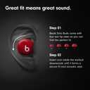 Beats Solo Buds - Wireless Bluetooth Earbuds | 18 Hours of Battery Life | Apple & Android Compatibility | Built-in Microphone - Transparent Red