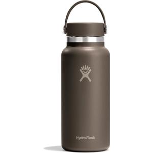 Hydro Flask Water Bottle - Insulated Stainless Steel - Wide Cap Lid, Non Spill, Leakproof 32 Oz Sandpiper