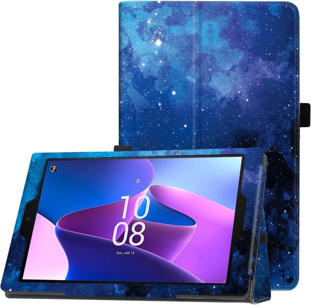 Famavala Folio Case Cover for 10.1" Fire HD 10 Tablet (Previous 9th / 7th / 5th Generation, 2019/2017 /2015 Release) (BlueSky)