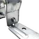 2-3/8" Fence Brackets(24Pcs),Galvanized Pipe Grip Tie,Steel to Wood Fence Bracket,Dock Side Pipe Holder,Metal Brackets for Metal Posts (No Include Screws)