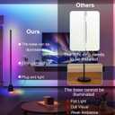 1PCS Corner Floor Lamp,Smart RGB LED Corner Lamp with App and Remote Control,16 Million Colors & 68+ Scene,Music Sync,Timer Setting,Ideal Standing Lamp for Living Rooms,Bedrooms,Gaming Rooms
