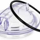 SPX3100D Pool Pump Lid Replacement with SPX3000S O-Ring, Compatible with Hayward Super II Pumps SP3000/SP3000X Series, Threaded Strainer Cover for SP3010, SP3007, SPX3120AAZ, Durable Clear Pump Cover