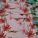 Hawaiian Dog Shirts, Quick Dry Summer Cooling Mesh Coconut Printing T-Shirt for Large Dogs, Pink+Green, Large