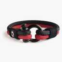 Mens Rope Bracelet - Stainless Steel Black Shackle, Extremely Durable and Scratch Resistant Waterproof Paracord, Handmade, Nautical Wristband for Men B-2-9 Pack of 2