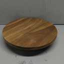 Juvale Round Acacia Wood Cake Stand for Wedding - Wooden Cake Stand for Appetizers and Desserts (12.75 Inches)