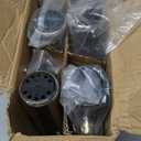 Amarine Made 4pcs Rod Holders, Stainless Clamp on Fishing Rod Holder with Rubber Padding for Rails 7/8" to 1"