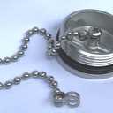 Marine Boat Replacement for Gas Cap Stainless Steel Deck Fill Filler Cap with Chain,1.5 inch