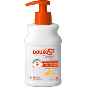 Douxo S3 Pyo Shampoo, Contains 3% Chlorhexidine & 0.5% Ophytrium, Antiseptic & Hydrating, For Bacterial or Yeast Skin Infections, For Dogs and Cats, 6.7 fl. oz. (200mL)