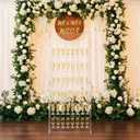 Ziliny 5 Ft Champagne Wall Display Stand - 6 Tier Acrylic Champagne Tower Holder with 50 Plastic Flute Glasses, Freestanding Mimosa Bar Stand for Wedding Birthday Bridal Shower Party Decorations