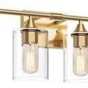 6-Light Gold Vanity Light,Bathroom Light Fixtures,Modern Brushed Brass Gold Wall Sconce Lighting,Bathroom Wall Lamp for Mirror Bedroom Living Room Vanity Table Hallway