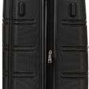 Rockland Melbourne Hardside Expandable Spinner Wheel Luggage, Checked Large 28", Black
