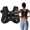 VBSD Weighted Vest Woman 16LB Weight Vest for Women Men Body Weight Vests for Walking Strength Training Running Workout Jogging Fitness Black