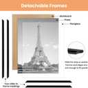 upsimples 24x36 Poster Frame Black 3 Pack, Scratch-Proof Picture Frames 24 x 36 for Photo Gallery - Slide-In Strips, Horizontal or Vertical Wall Mounting