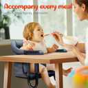 Hook-On Chairs - Portable & Foldable for Babies 6-36 Months, Family & Travel Use with Carry Bag (Grey)