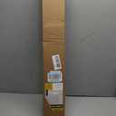 UNISHADES No Drill Blinds for Windows 1" Vinyl L-Shaped Slats Cordless Mini Blinds for Home, for Window Size 36" W 64" H White