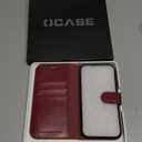 OCASE Compatible with iPhone 13 Wallet Case, PU Leather Flip Folio Case with Card Holders RFID Blocking Kickstand [Shockproof TPU Inner Shell] Phone Cover 6.1 Inch 2021 (Burgundy)