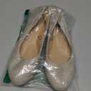 Shoes 18 Womens Faux Suede Rhinestone Ballerina Ballet Flats Shoes (9-10, 4021 Nude)