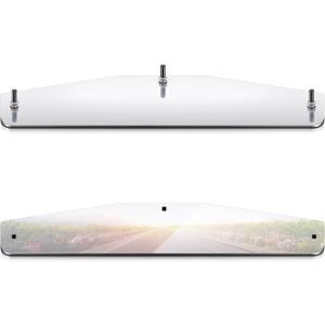 MorningRo 2 Pcs 4" x 24" Silver Mud Flap Weights for Semi Trucks Mirror Finish Stainless Steel with 3 Welded Studs (Flat Punched)