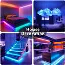 DAYBETTER LED Strip Lights 110ft, Smart Lighting Strips with App Remote Control, RGB Music Sync Color Changing Lights for Bedroom Kitchen Party Home Decor(1 Roll)