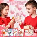 28 Pack Kid Valenitnes Day Cards with Sports Ball Valentines Day Gifts for Kids Classroom School, Valentines for Kids Class Party Favor Squeeze Foam Balls Stress Relief Toy Valentines Exchange Gifts