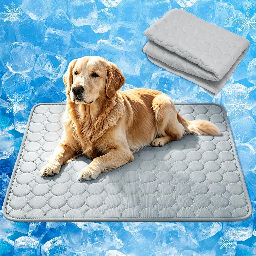 Dog Cooling Mat 2026 Upgraded Arc-Chill Cooling Dog Bed Mat, Washable Pet Cooling Pad (Q-Max>0.4) Cooling Mat for Dogs & Cats Indoor & Outdoor Car Seats (Grey, 28x22 in)