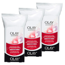 Olay Makeup Remover Wipes, Regenerist MicroExfoliating Wet Cleansing Cloths, Facial Cleanser for Women  Exfoliates, Refreshes, Smooths Texture, Travel Approved, 30 ct  3 Pack