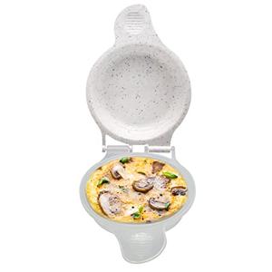 GOOD LIVING Microwave Egg Muffin Breakfast Sandwich Pan for Eggs in a Minute or Less, Pack of 1