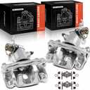 A-Premium Disc Brake Caliper Assembly with Bracket Compatible with Select Kia and Hyundai Models - Elantra 2005-2006, Tiburon 2004-2008, Spectra, Spectra5 2005-2009 - Rear Driver and Passenger Side