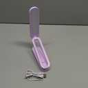 Giryuhd LED Desk Lamp for Office Home & Battery Operated Lamp Rechargeable Lamp Foldable & Portable Light, LED Desk Light Strip, 3 Brightness Dimmable Small Desk Lamp Wireless Reading Lamp (Purple)