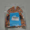 Maca Bates Halloween Pumpkin Dog Collar with Bow Bowtie for Dogs Sailor Bow Tie Adjustable Breakaway Cute Collars Accessories Fall Gift for Small Medium Large XL Puppy with Golden Metal Buckle